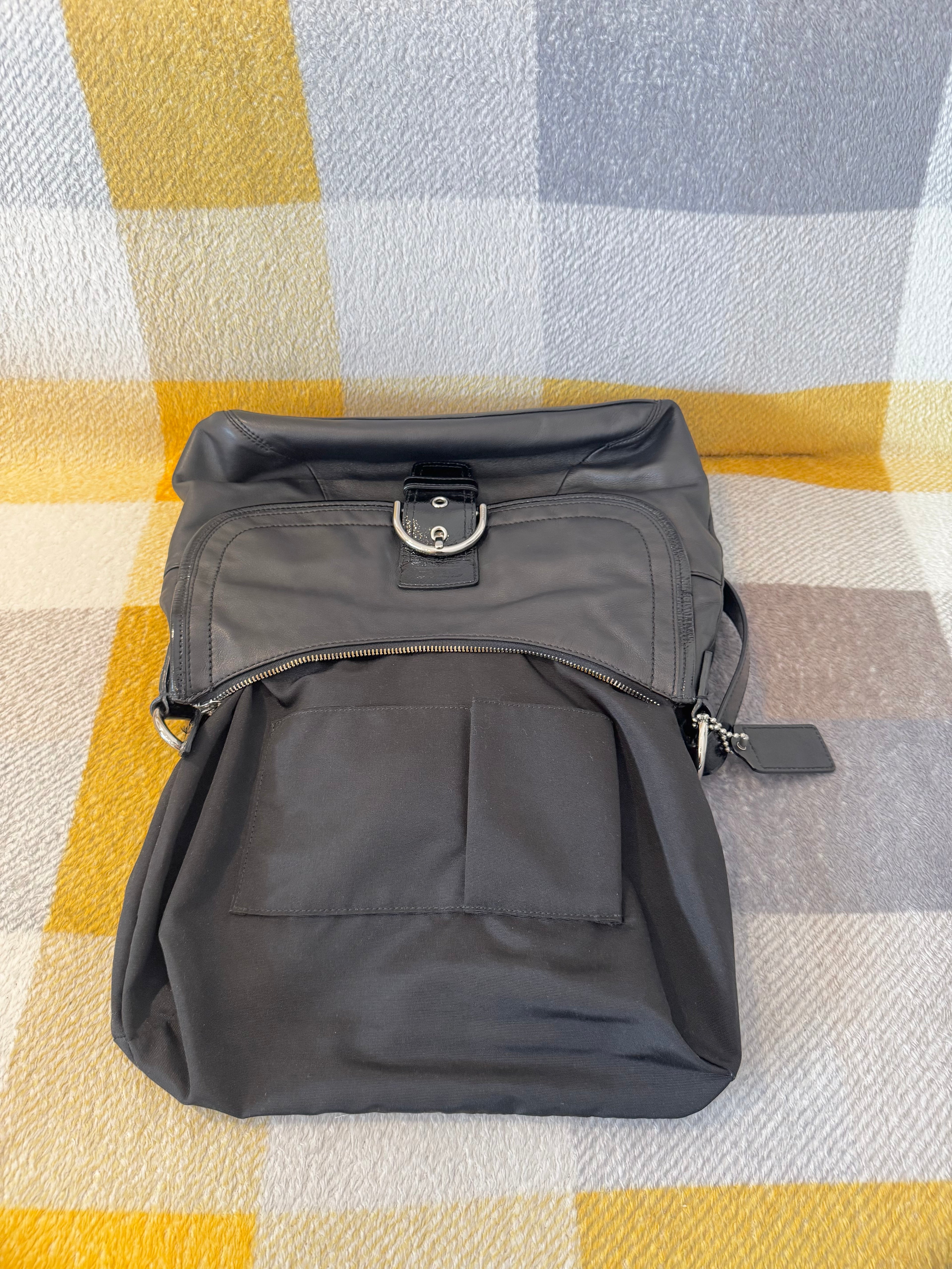 Vintage COACH Soho leather shoulder bag in black leather