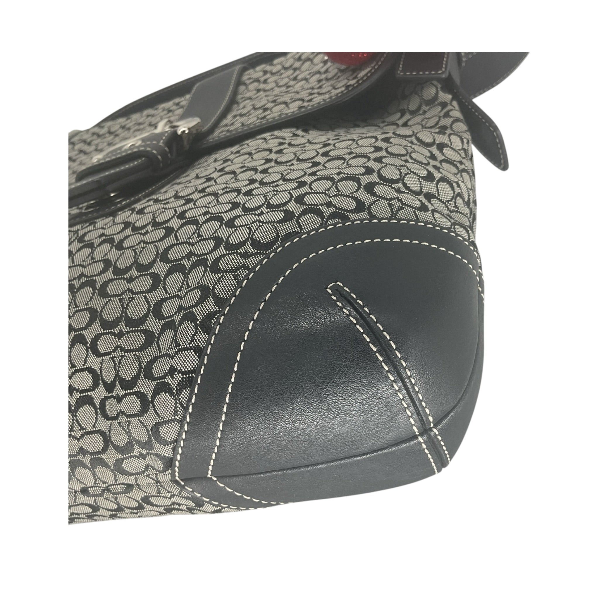 Vintage COACH Soho signature shoulder bag Black 6376