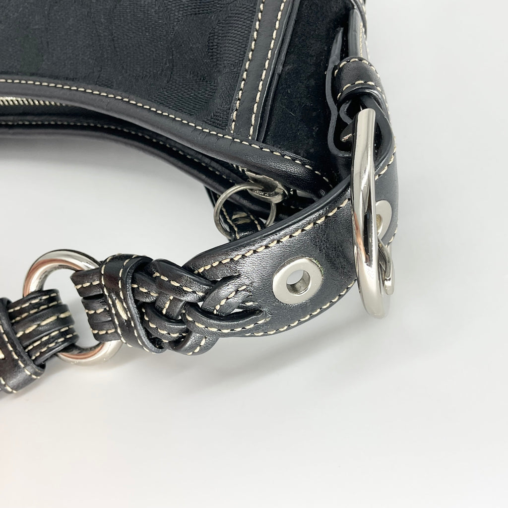 Vintage COACH signature half moon shoulder bag