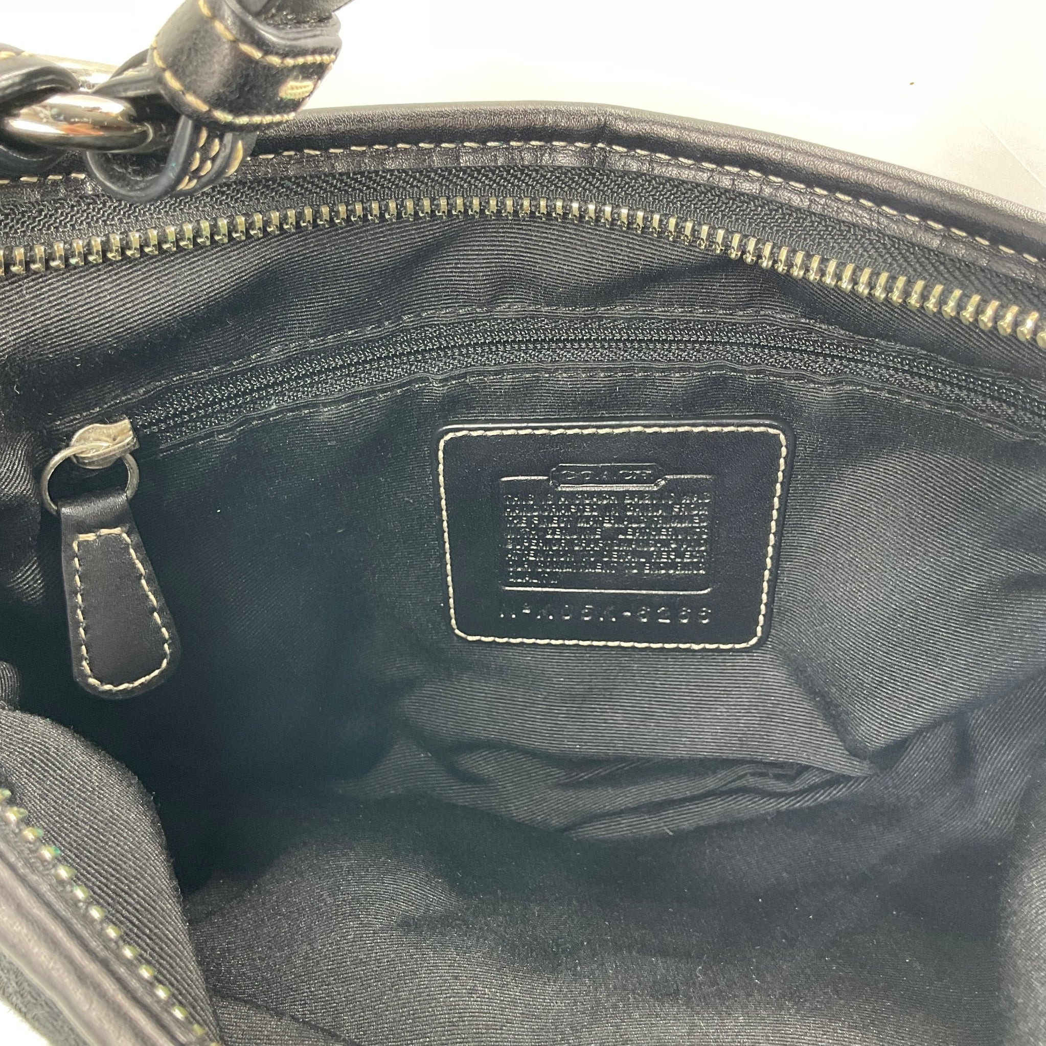 Vintage COACH signature half moon shoulder bag