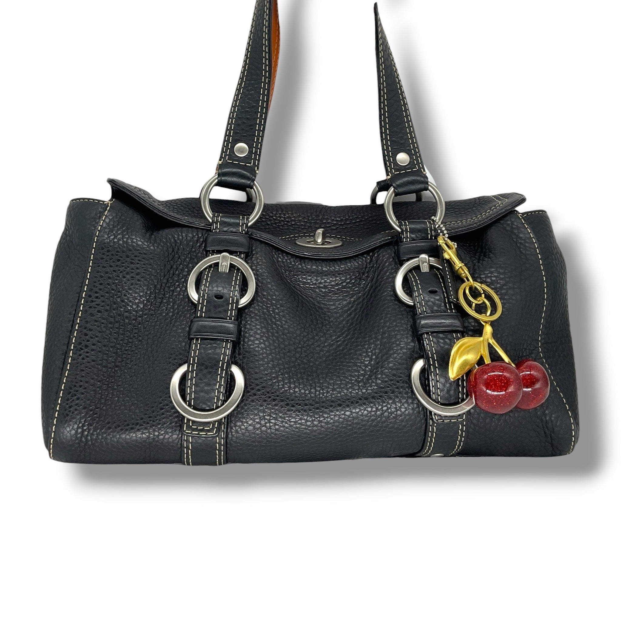 Vintage COACH turn lock tote bag