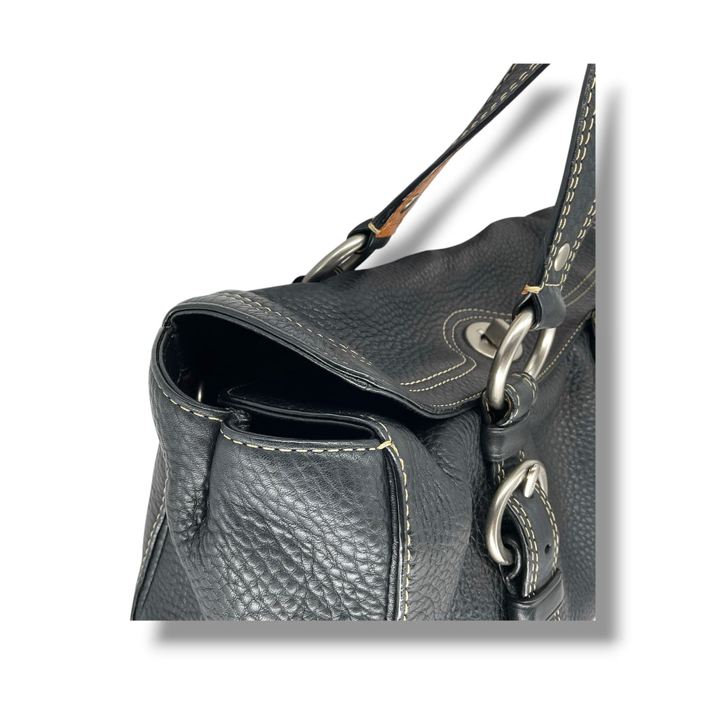Vintage COACH turn lock tote bag