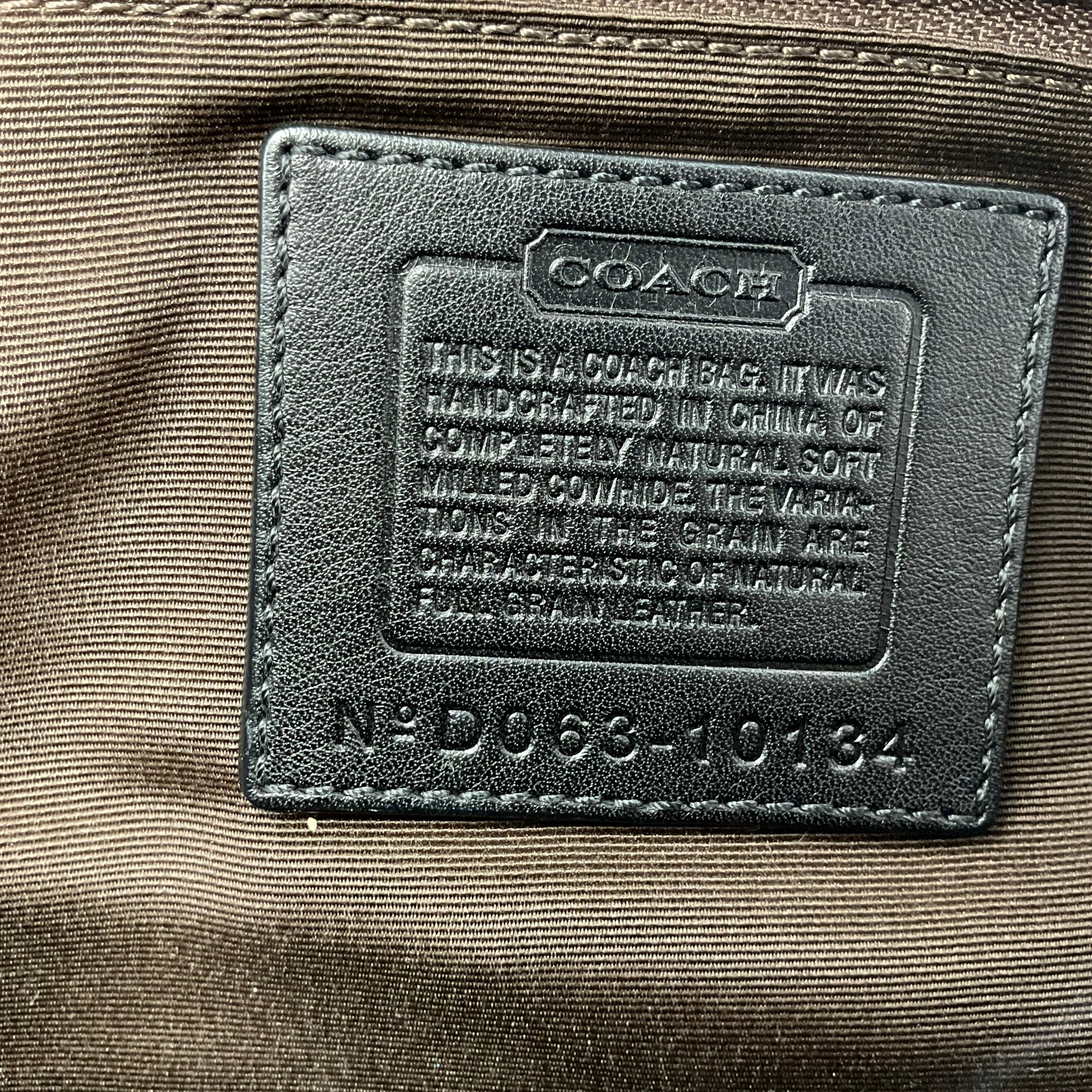 Vintage COACH turn lock tote bag