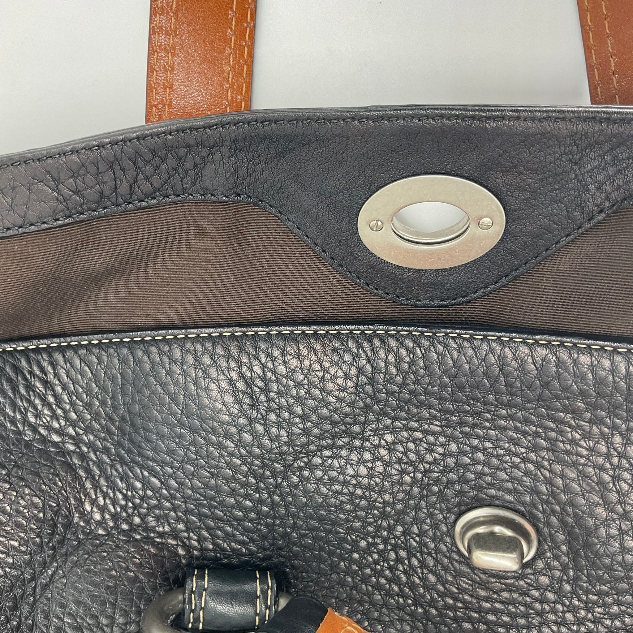 Vintage COACH turn lock tote bag