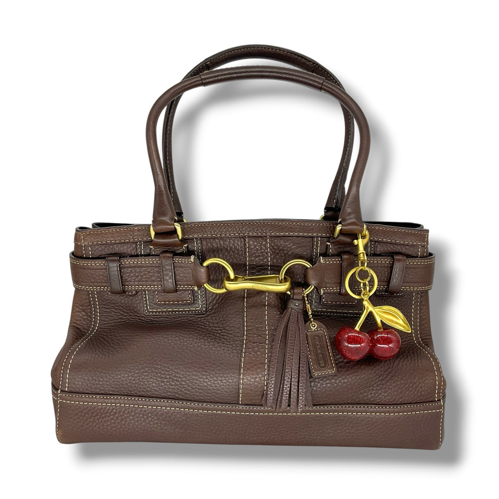 Vintage COACH leather carryall tote bag