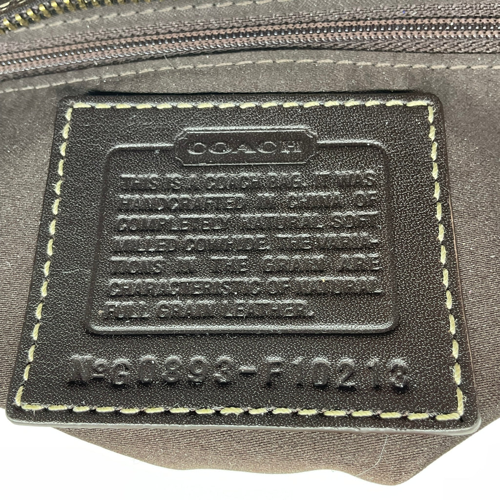 Vintage COACH leather carryall tote bag