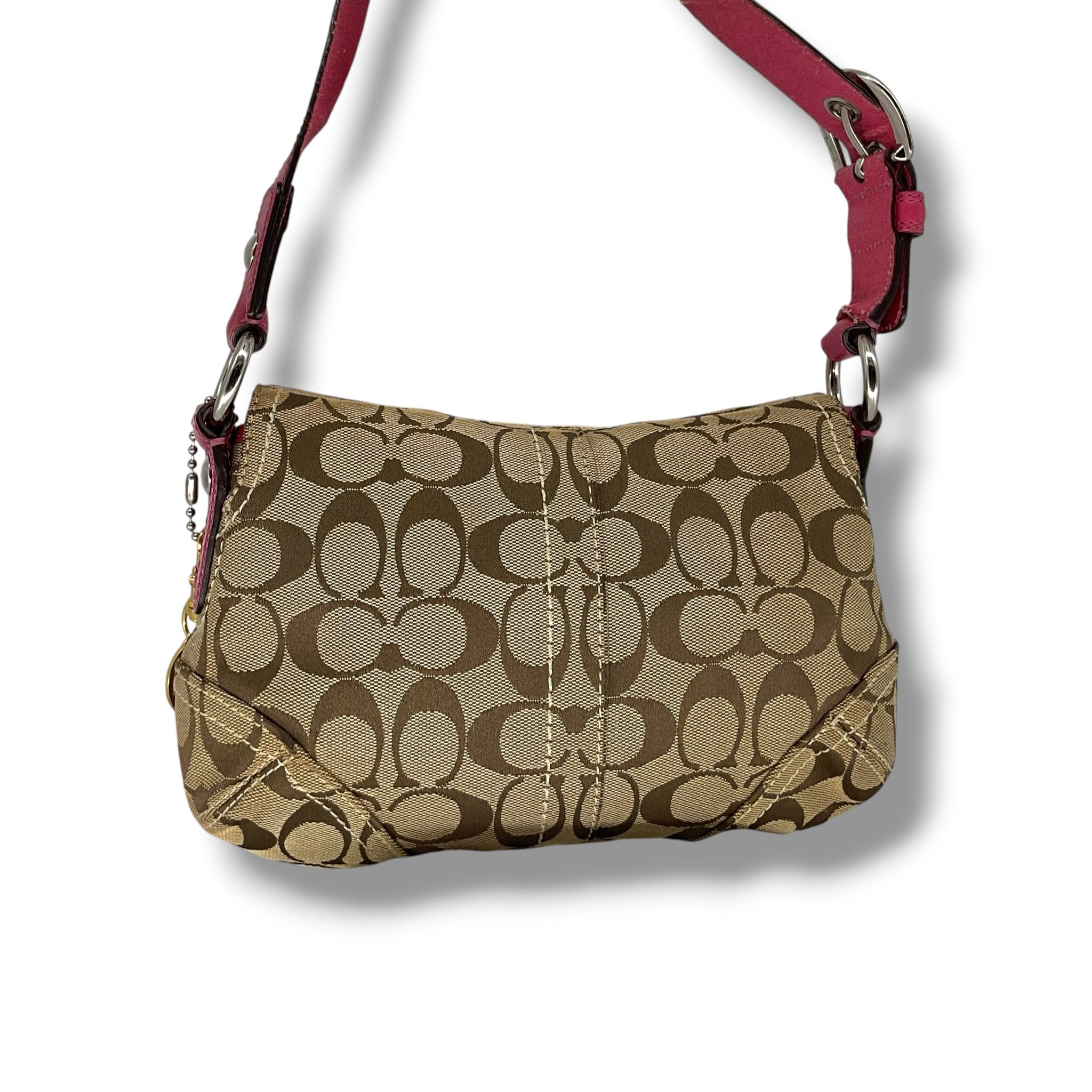 Vintage COACH Soho signature shoulder bag pink