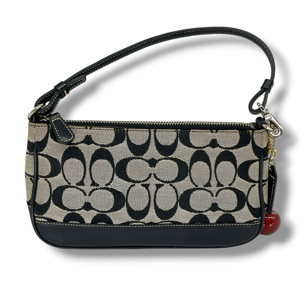 COACH signature accessory pouch in black canvas