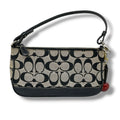 COACH signature accessory pouch in black canvas