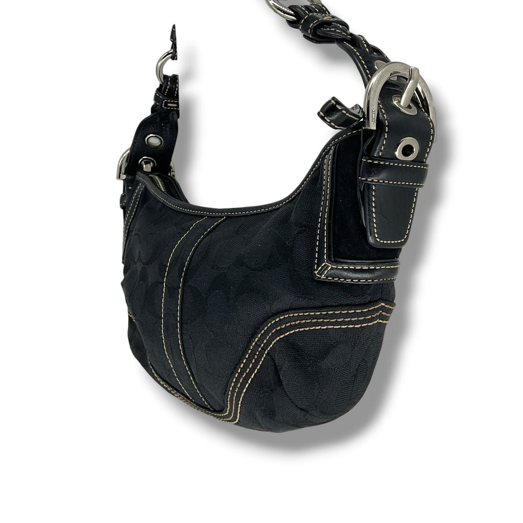 Vintage COACH signature half moon shoulder bag