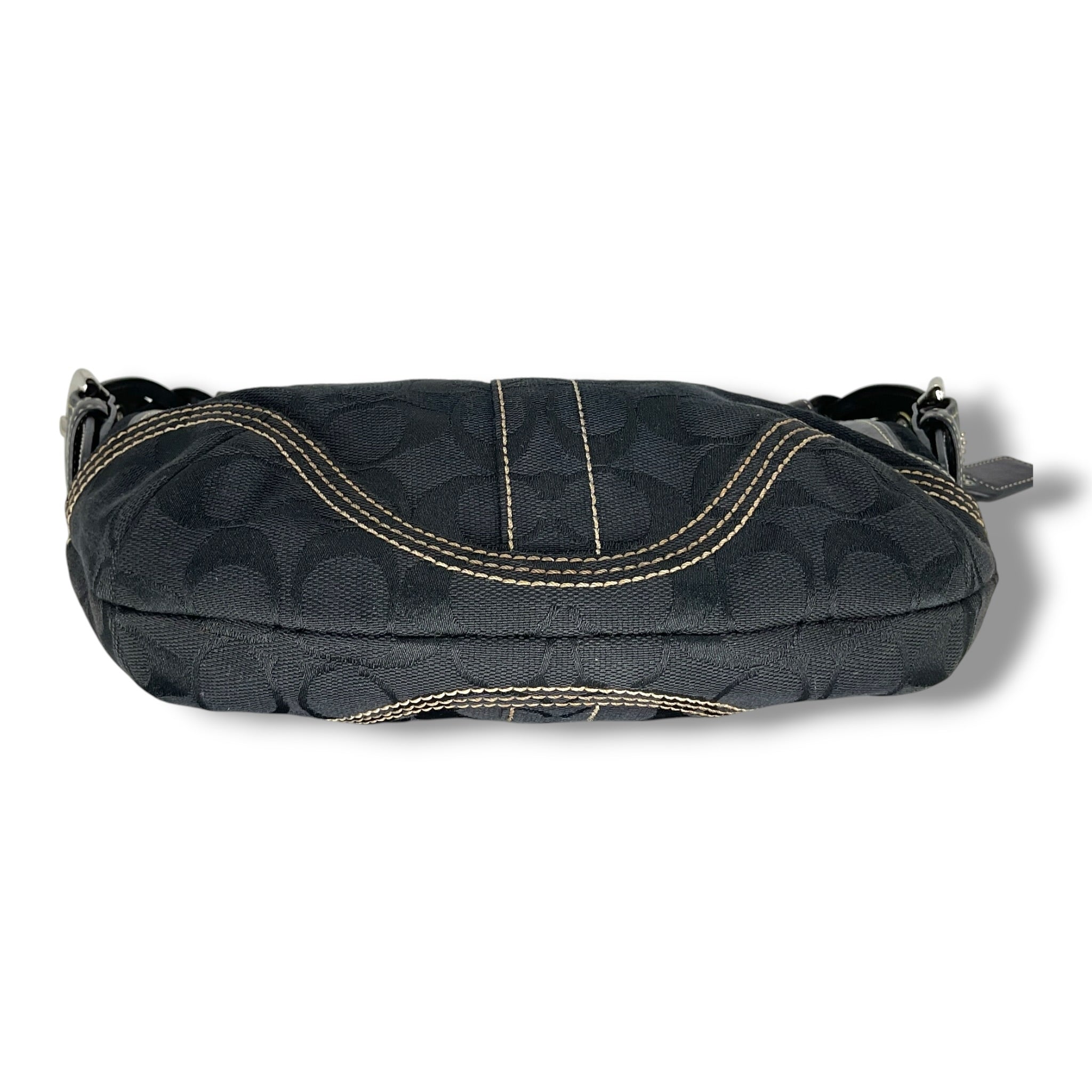 Vintage COACH signature half moon shoulder bag