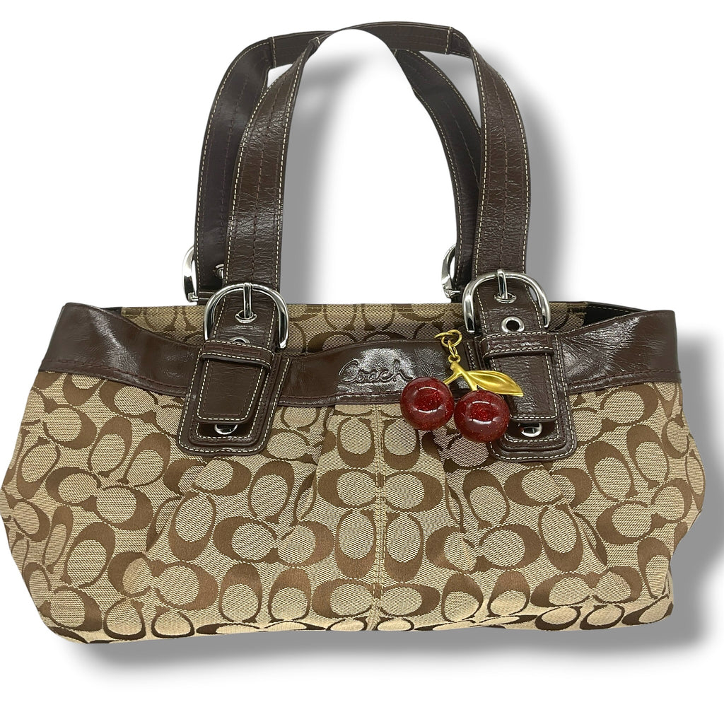 Vintage COACH Soho pleated signature tote bag  13742