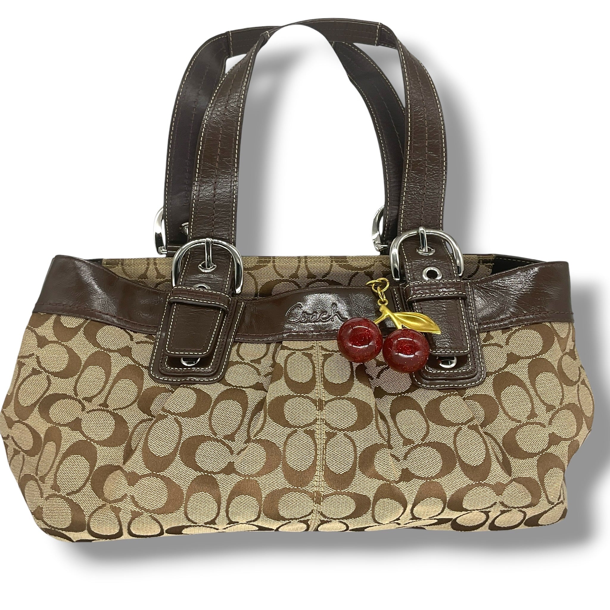 Vintage COACH Soho pleated signature tote bag  13742