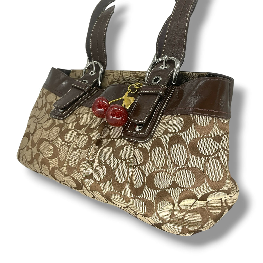 Vintage COACH Soho pleated signature tote bag  13742