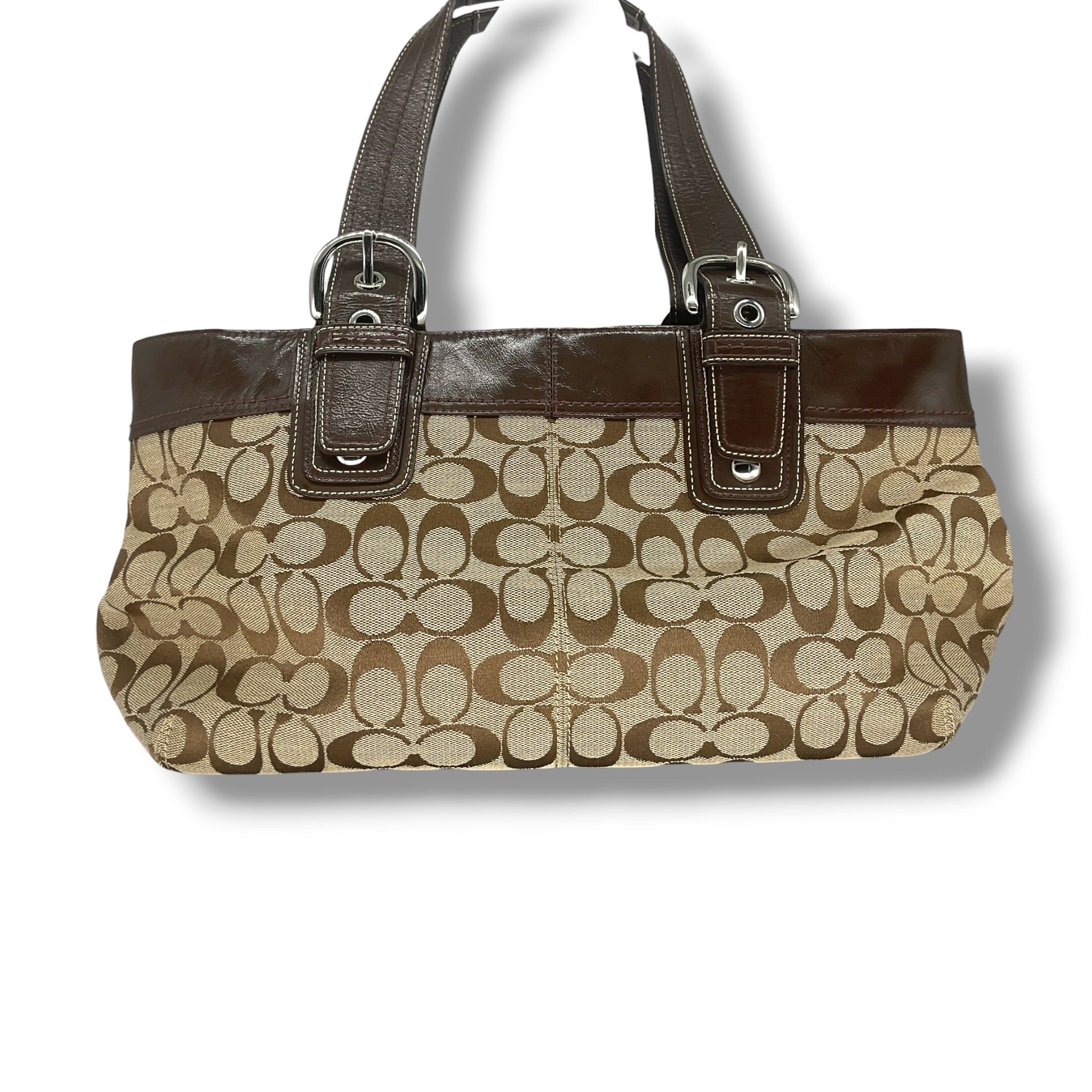 Vintage COACH Soho pleated signature tote bag  13742