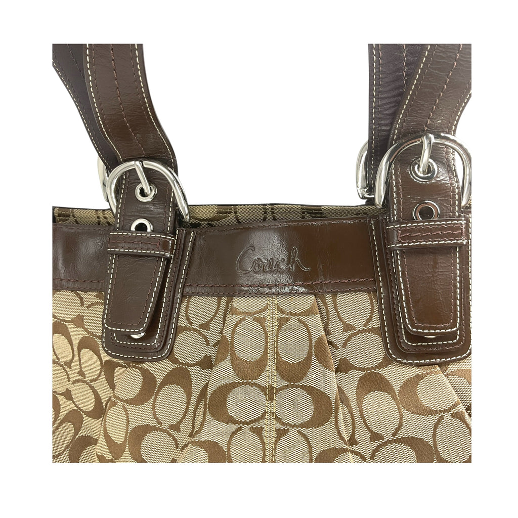 Vintage COACH Soho pleated signature tote bag  13742