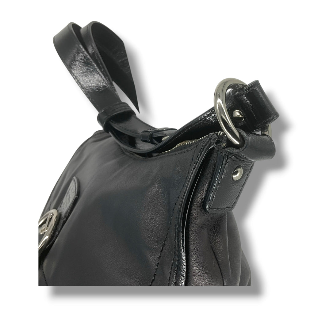 Vintage COACH Soho leather shoulder bag in black leather