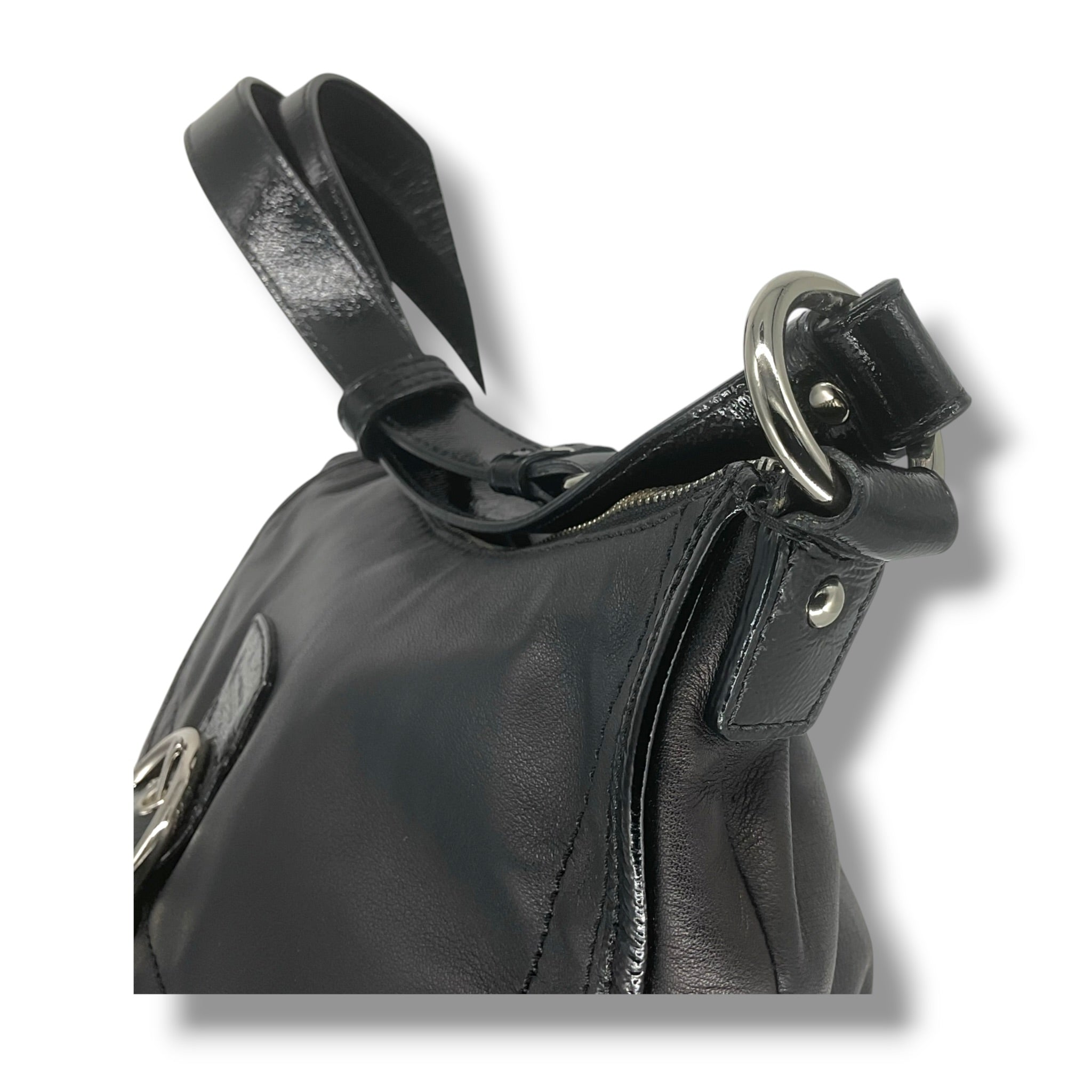 Vintage COACH Soho leather shoulder bag in black leather