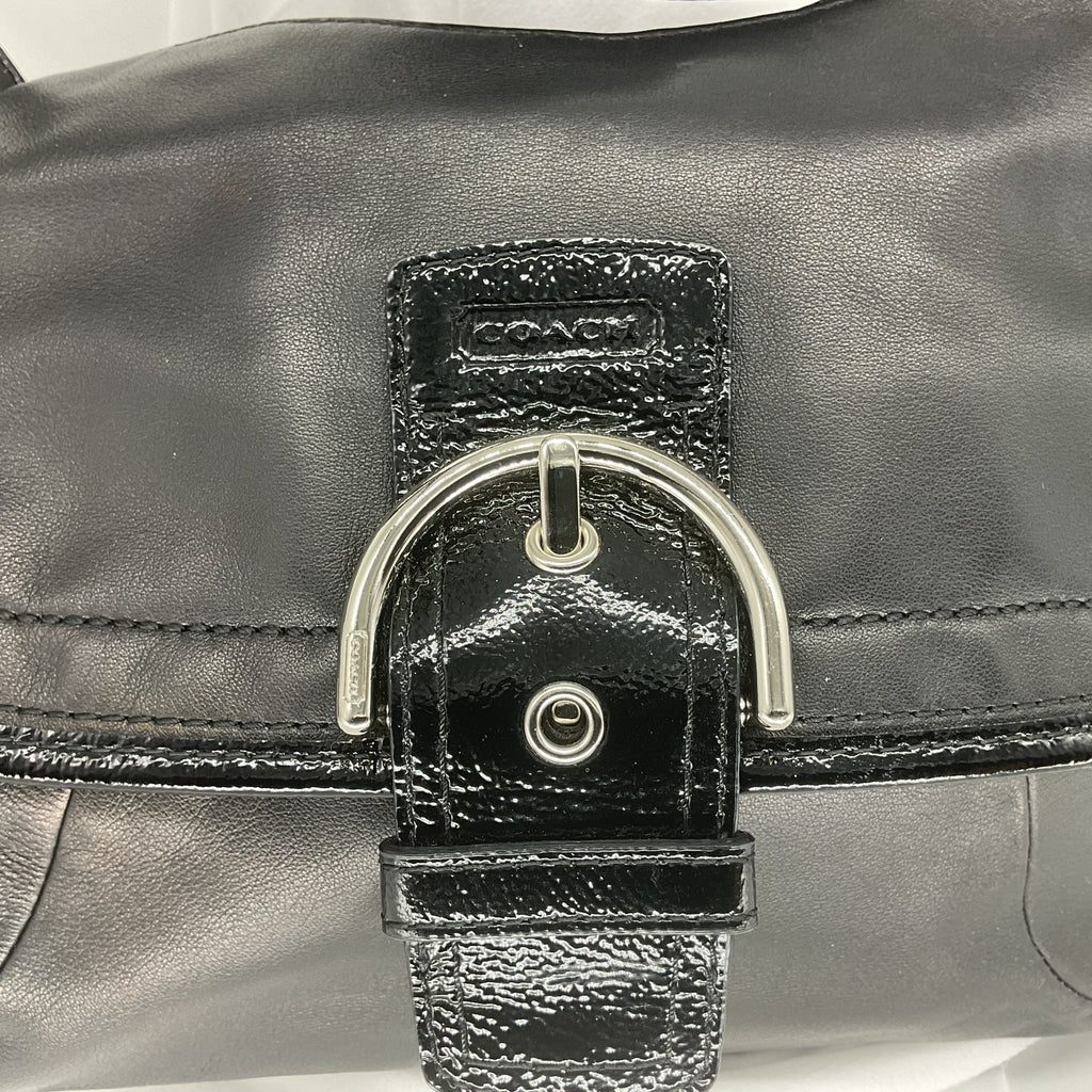 Vintage COACH Soho leather shoulder bag in black leather