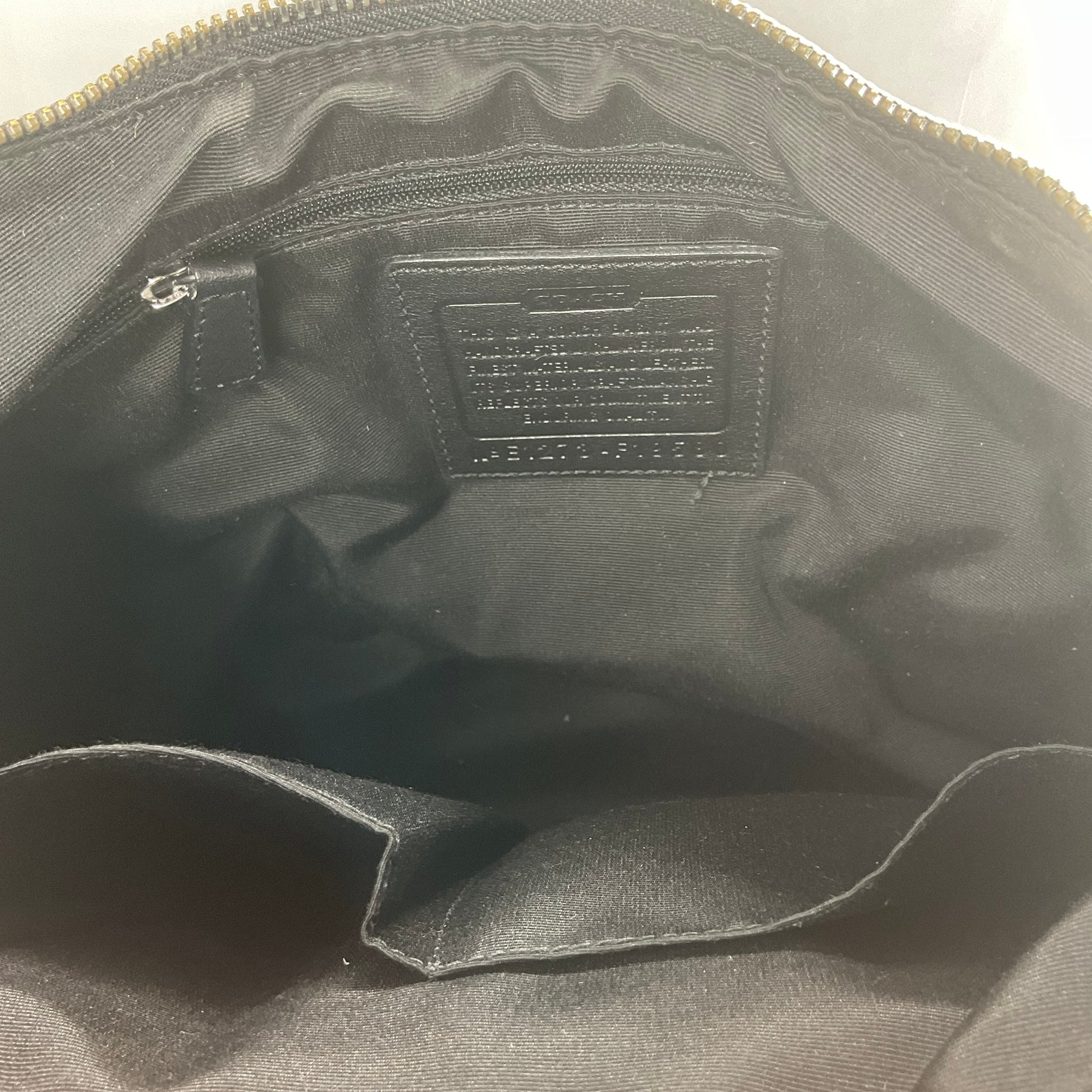 Vintage COACH Soho leather shoulder bag in black leather