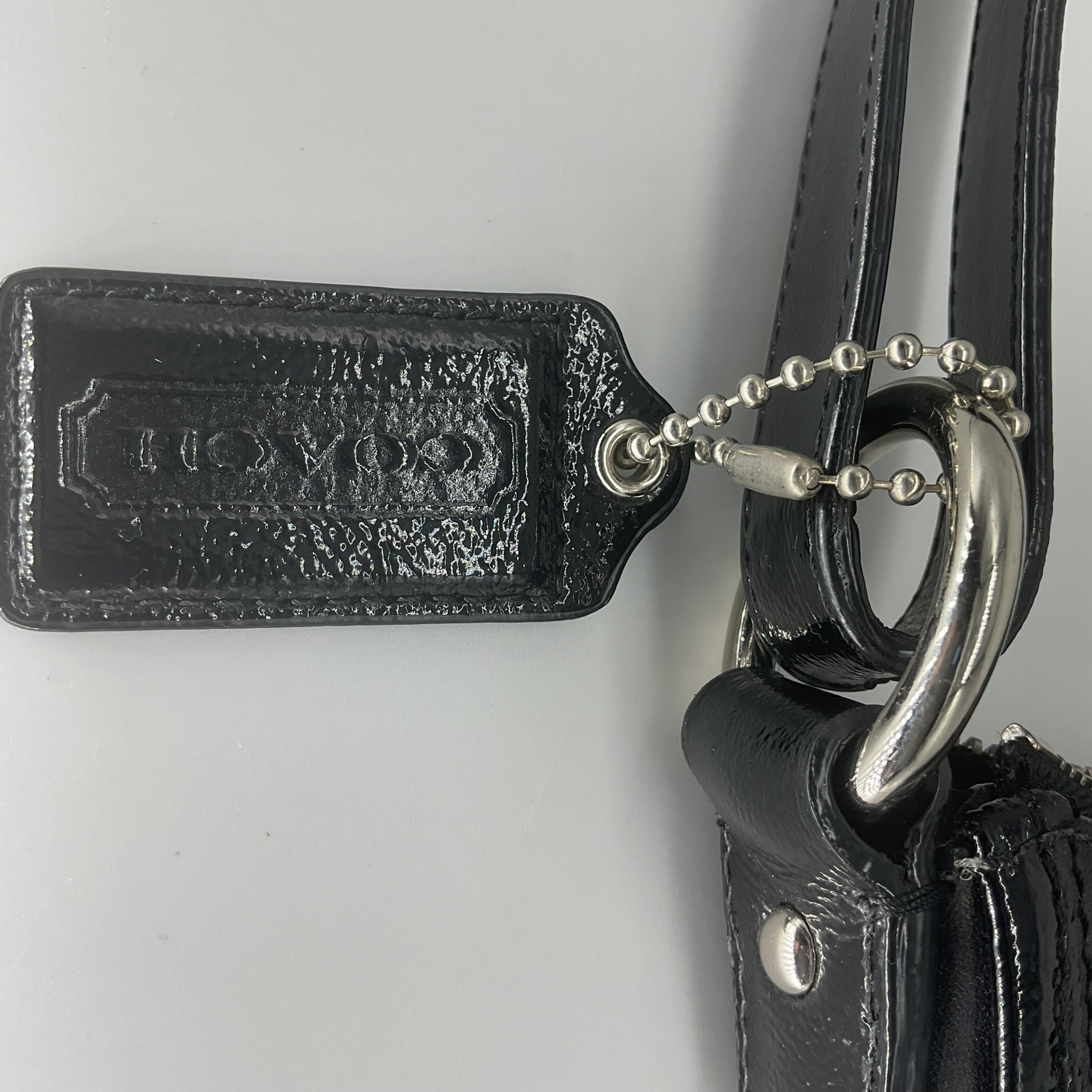 Vintage COACH Soho leather shoulder bag in black leather