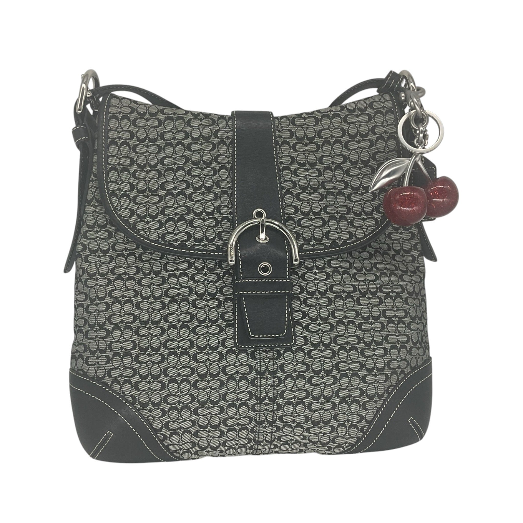 Vintage COACH Soho signature shoulder bag Black 6376