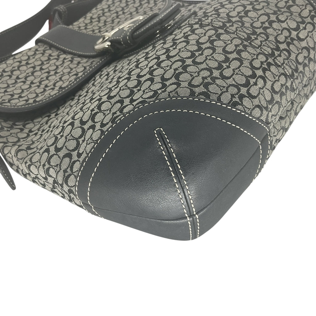 Vintage COACH Soho signature shoulder bag Black 6376