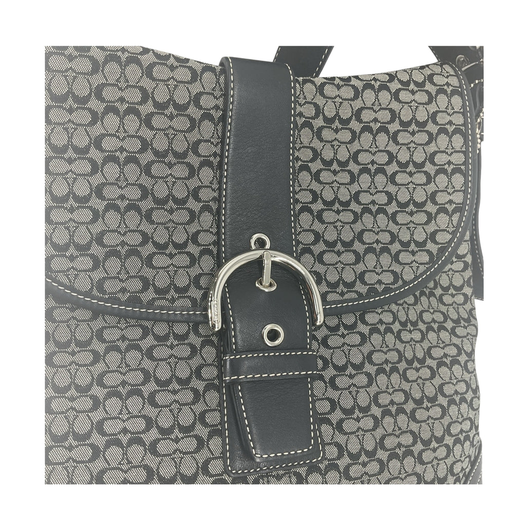 Vintage COACH Soho signature shoulder bag Black 6376
