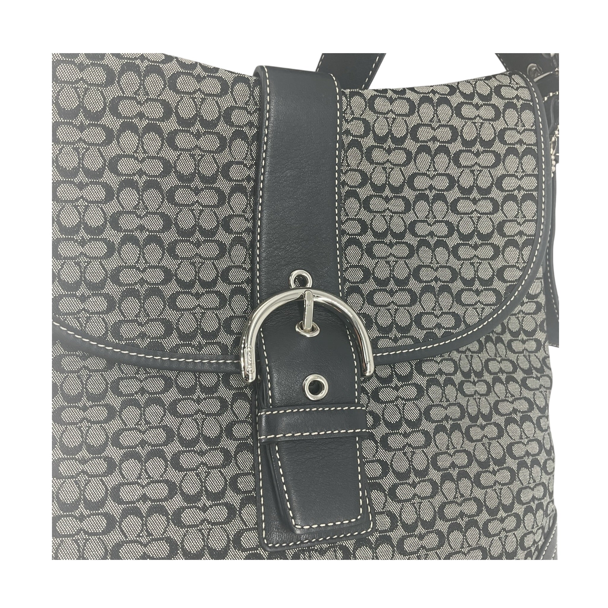Vintage COACH Soho signature shoulder bag Black 6376