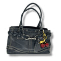 Vintage COACH leather shoulder bag  black 13084
